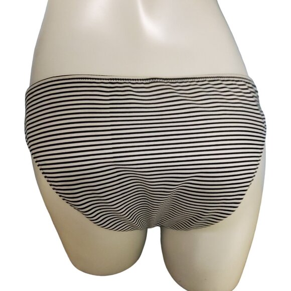 Victoria's Secret Swimwear Bikini Bottom Women Size Medium Striped The Knockout - Picture 3 of 9